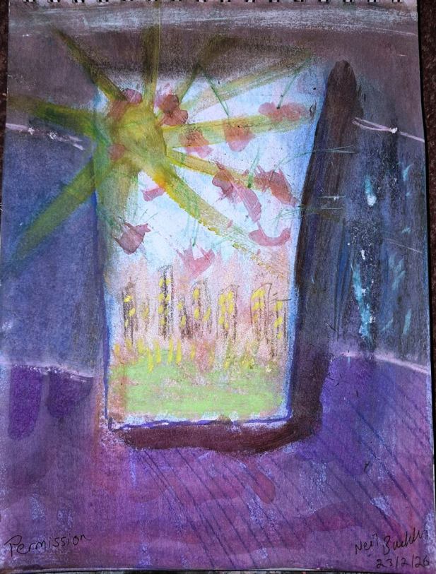 Abstract painting: Permission